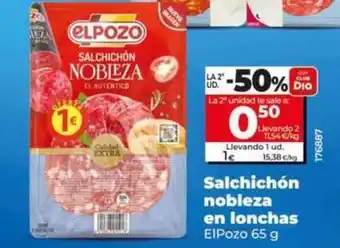 Dia Elpozo - salchichón nobleza en lonchas oferta