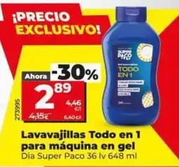 Dia Dia super paco - lavavajillas todo en 1 para máquina en gel oferta