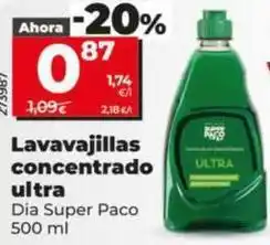 Dia Dia super paco - lavavajillas concentrado ultra oferta