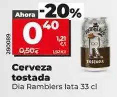 Dia Dia ramblers - cerveza tostada oferta