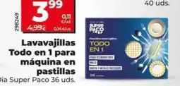 Dia Dia super paco - lavavajillas todo en 1 para máquina en pastillas oferta