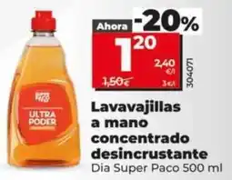 Dia Dia super paco - lavavajillas a mano concentrado desincrustante oferta