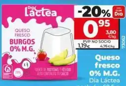 Dia Dia lactea - queso fresco 0% m.g oferta