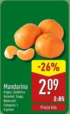ALDI Origen - mandarina oferta