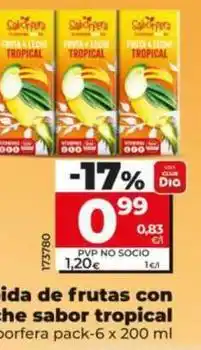 Dia Dia saborfera - bebida de frutas con leche sabor tropical oferta