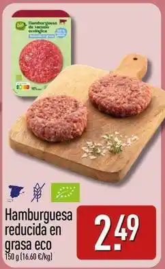 ALDI Eco - hamburguesa reducida en grasa oferta