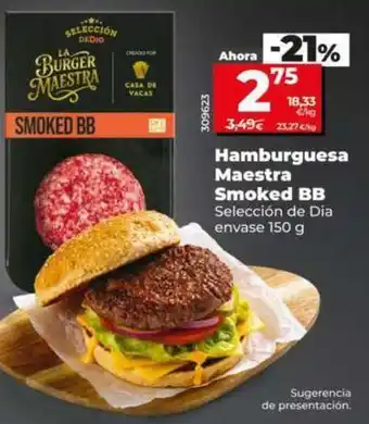 Dia Seleccion de dia - hamburguesa maestra smoked bb oferta