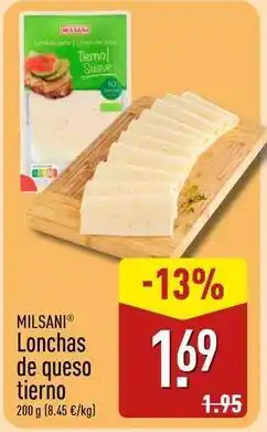 ALDI Milsani - lonchas de queso tierno oferta