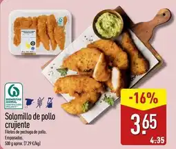ALDI Solomillo de pollo crujiente oferta