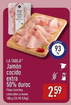 ALDI Duroc - jamón cocido extra 50% duroc oferta