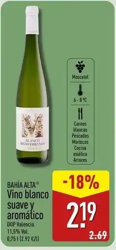 ALDI Blanco - vino suave y aromatico oferta