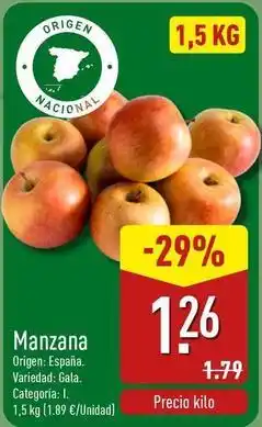 ALDI Origen - manzana oferta