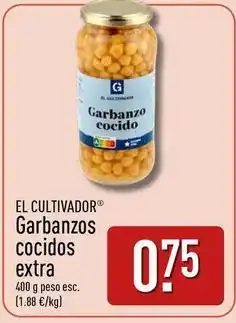 ALDI El cultivador - garbanzos cocidos extra oferta