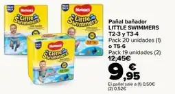 Carrefour Little swimmers - pañal bañador t2-3 y t3-4 o t5-6 oferta