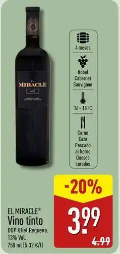 ALDI El miracle - vino tinto oferta