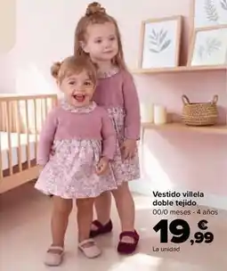 Carrefour Tex baby - vestido villela doble tejido oferta