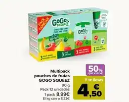Carrefour Gogo squeez - multipack pouches de frutas oferta