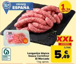 Carrefour Carrefour el mercado - longaniza blanca fresca oferta