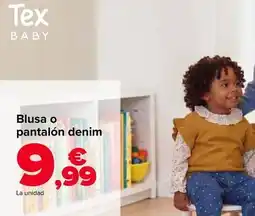 Carrefour Tex baby - chaleco, blusa o pantalon denim oferta