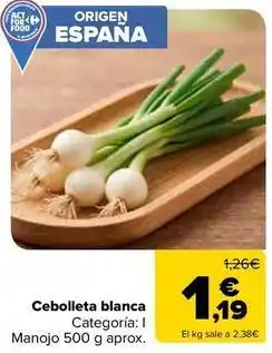 Carrefour Cebolleta blanca oferta