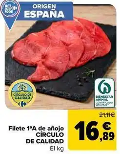 Carrefour Circulo de calidad - filete 1ªa de añojo oferta