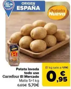 Carrefour Carrefour el mercado - patata lavada todo uso oferta