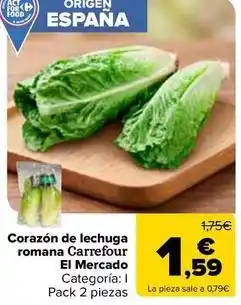 Carrefour Carrefour el mercado - corazón de lechuga romana oferta