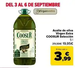 Carrefour Coosur - aceite de oliva virgen extra selección oferta