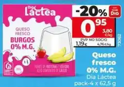 Dia Dia lactea - queso fresco 0% m.g oferta