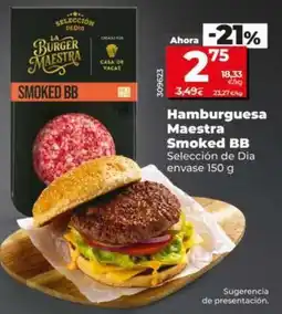 Dia Seleccion de dia - hamburguesa maestra smoked bb oferta