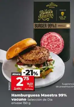 Dia Seleccion de dia - hamburguesa maestra 99% vacuno oferta