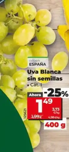 Dia Uva blanca sin semillas oferta