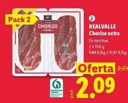 Lidl Realvalle - chorizo extra oferta