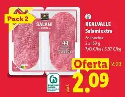 Lidl Realvalle - salami extra oferta