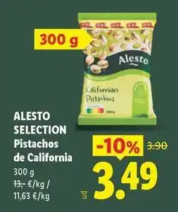 Lidl Alesto selection - pistachos de california oferta