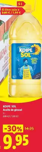 Lidl Koipesol - aceite de girasol oferta