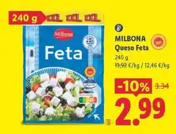 Lidl Milbona - queso feta oferta