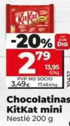 Dia Nestlé - chocolatinas kitkat mini oferta