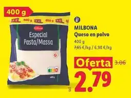 Lidl Milbona - queso en polvo oferta