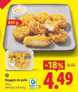 Lidl Nuggets de pollo oferta