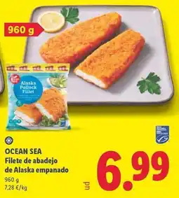 Lidl Ocean sea - filete de abadejo de alaska empanado oferta