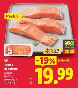 Lidl Lomos de salmon oferta