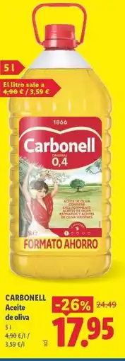 Lidl Carbonell - aceite de oliva oferta