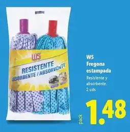 Lidl W5 - fregona estampada oferta