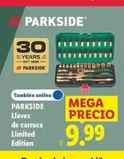 Lidl Parkside - llaves de carraca limited edition oferta