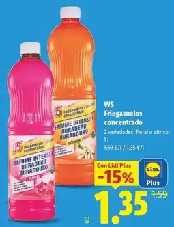 Lidl W5 - friegasuelos concentrado oferta