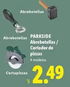 Lidl Parkside - abrebotellas / cortador de pizzas oferta