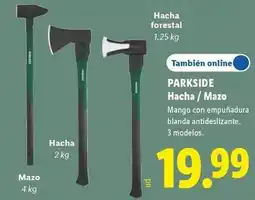 Lidl Parkside - hacha / mazo oferta
