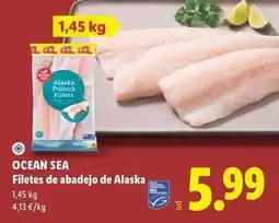 Lidl Ocean sea - filetes de abadejo de alaska oferta