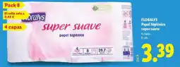 Lidl Floralys - papel higiénico super suave oferta